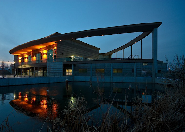 cultural center at night